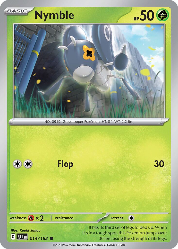 Nymble 014/266 — Paradox Rift (English Pokémon TCG card)
