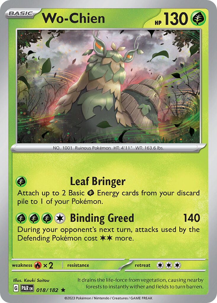 Wo-Chien 018/266 — Paradox Rift (English Pokémon TCG card)