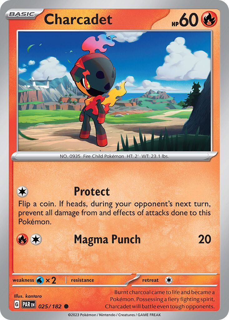 Charcadet 025/266 — Paradox Rift (English Pokémon TCG card)