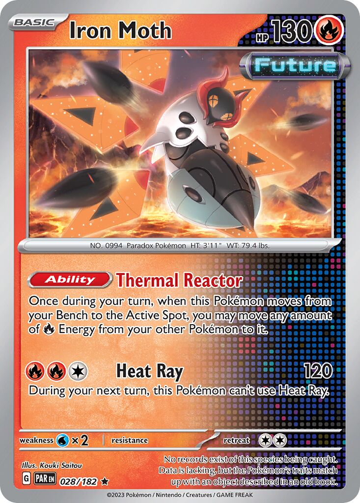 Iron Moth 028/266 — Paradox Rift (English Pokémon TCG card)