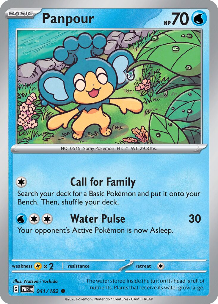 Panpour 041/266 — Paradox Rift (English Pokémon TCG card)