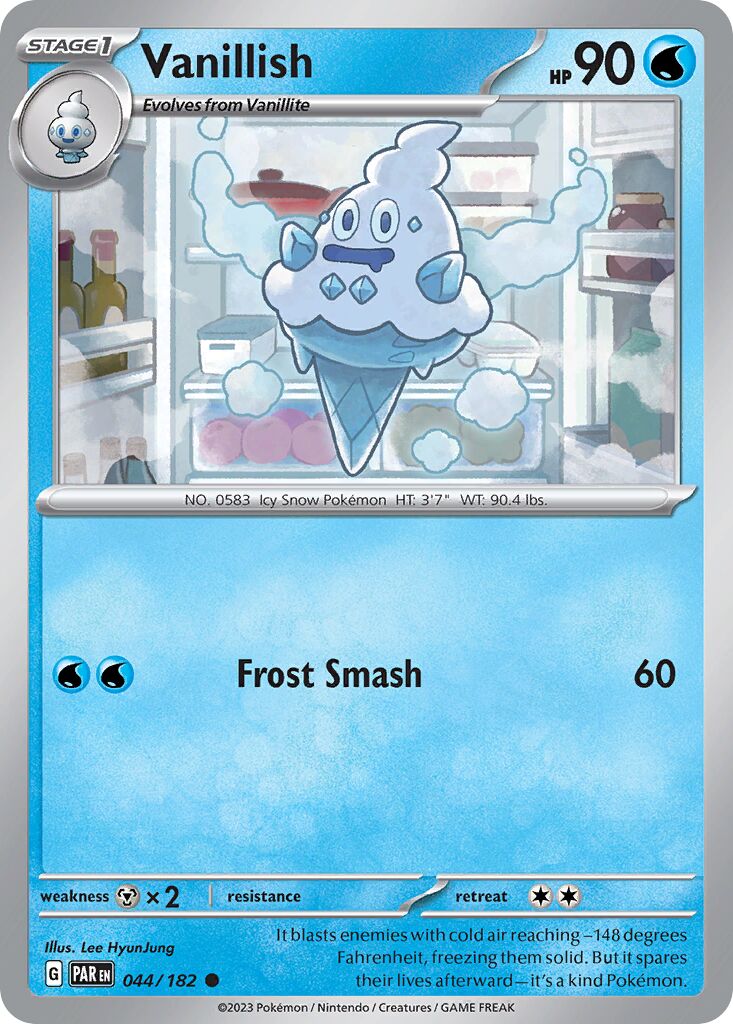 Vanillish 044/266 — Paradox Rift (English Pokémon TCG card)