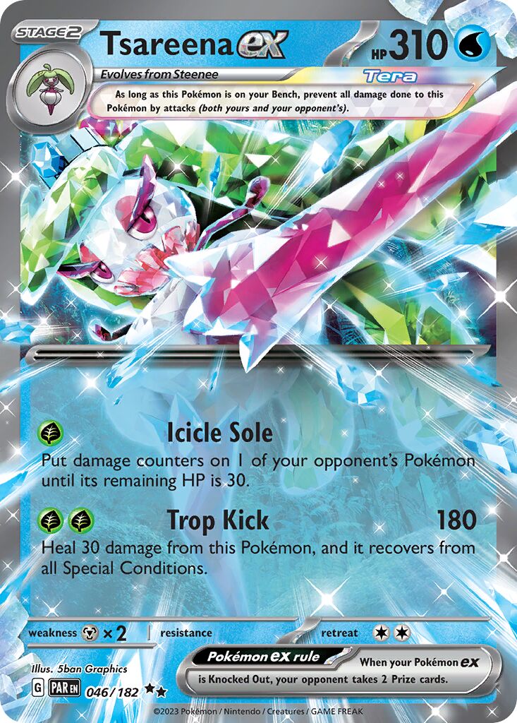Tsareena ex 046/266 — Paradox Rift (English Pokémon TCG card)