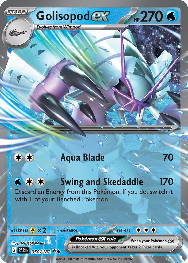 Golisopod ex 050/266 — Paradox Rift (English Pokémon TCG card)