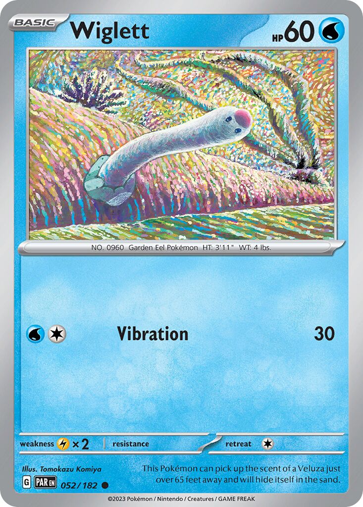 Wiglett 052/266 — Paradox Rift (English Pokémon TCG card)