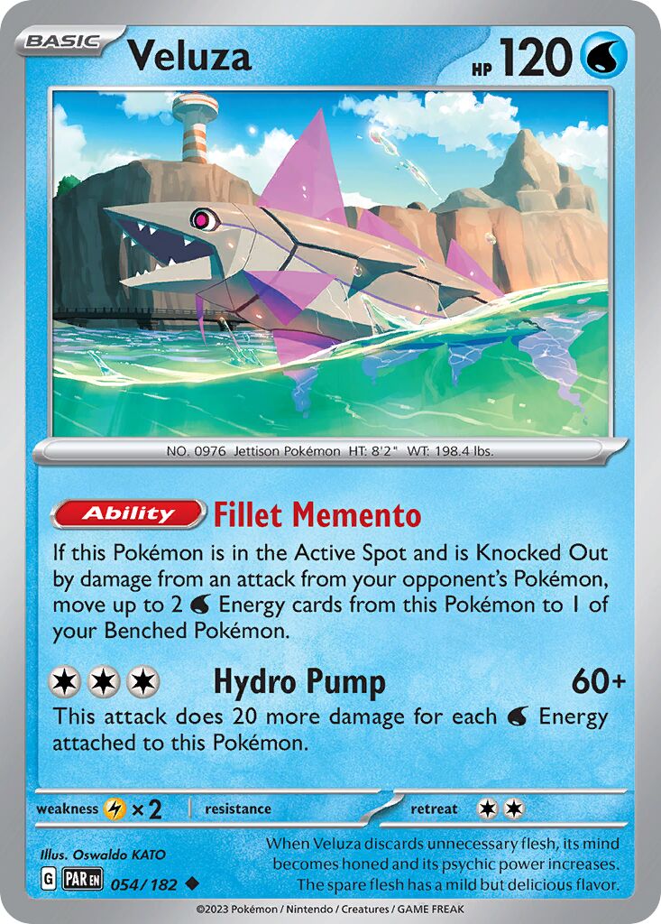 Veluza 054/266 — Paradox Rift (English Pokémon TCG card)