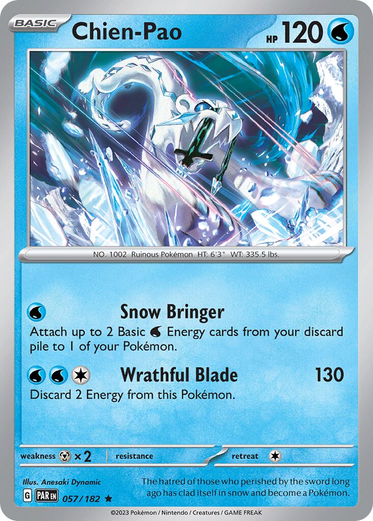 Chien-Pao 057/266 — Paradox Rift (English Pokémon TCG card)