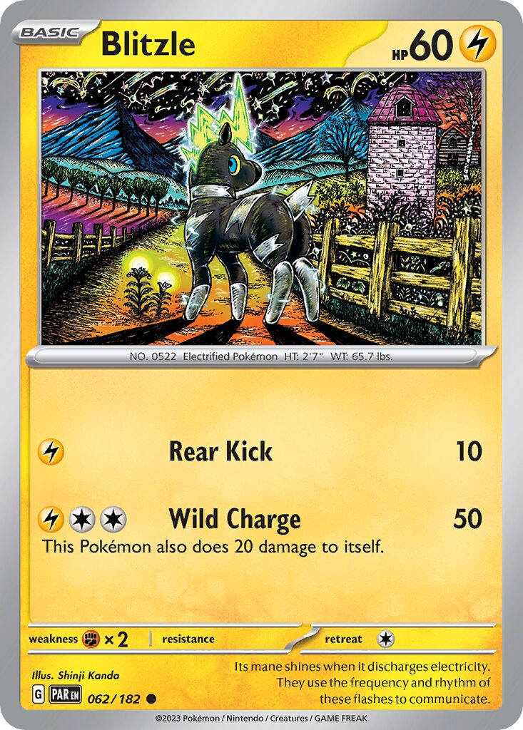 Blitzle 062/266 — Paradox Rift (English Pokémon TCG card)