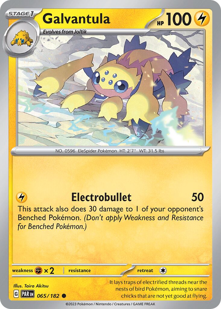 Galvantula 065/266 — Paradox Rift (English Pokémon TCG card)