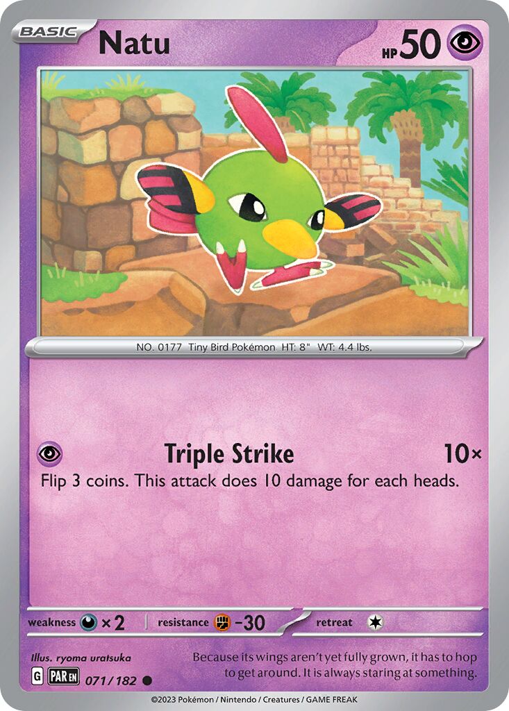 Natu 071/266 — Paradox Rift (English Pokémon TCG card)