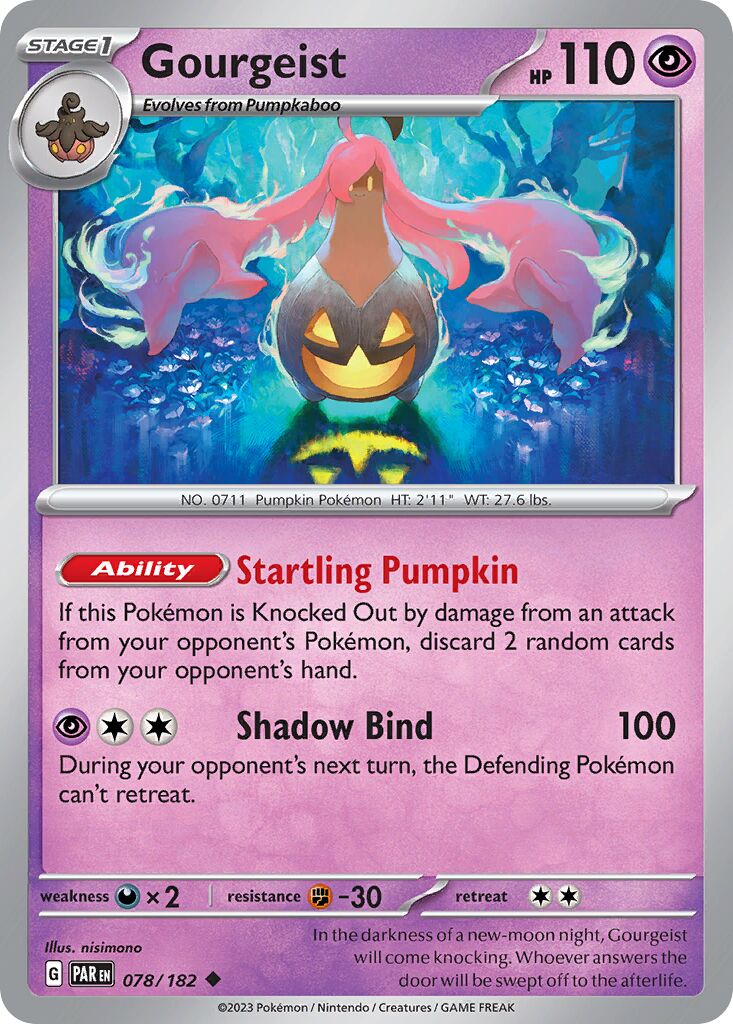Gourgeist 078/266 — Paradox Rift (English Pokémon TCG card)
