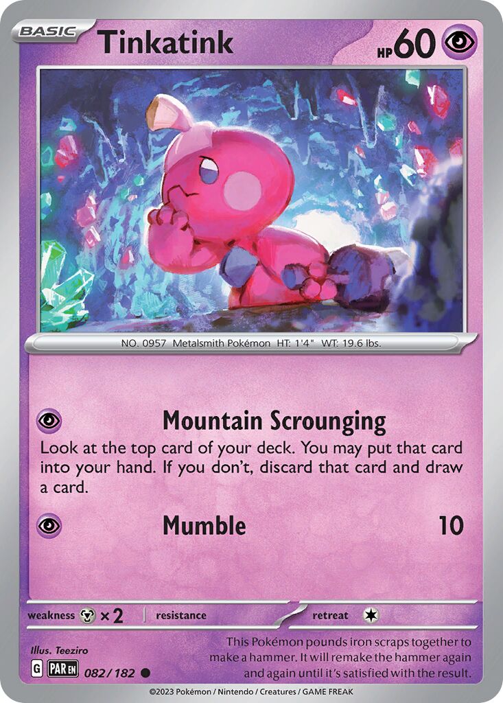 Tinkatink 082/266 — Paradox Rift (English Pokémon TCG card)