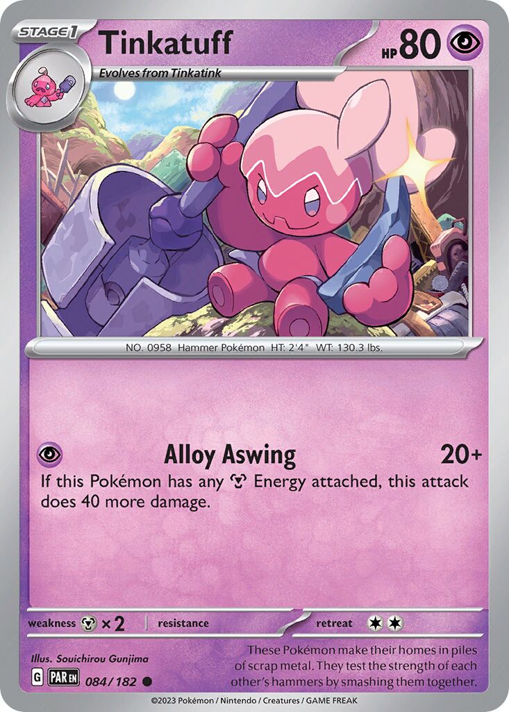 Tinkatuff 084/266 — Paradox Rift (English Pokémon TCG card)
