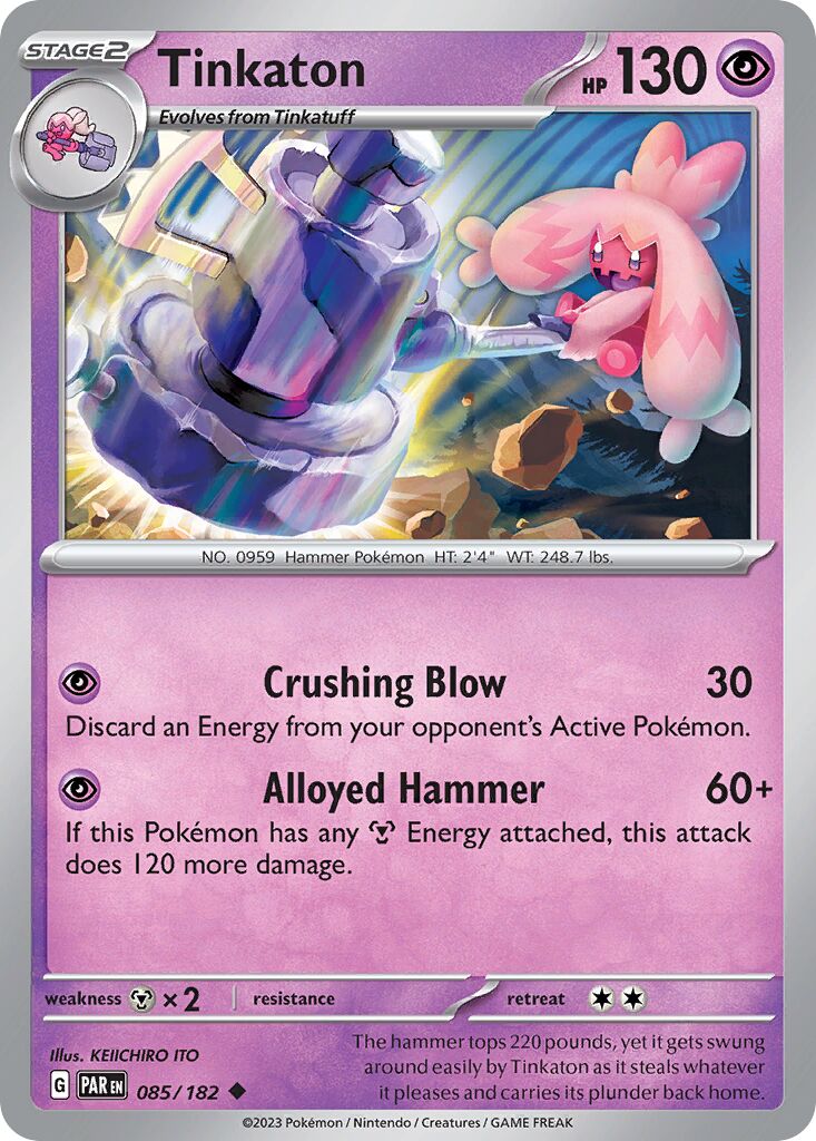 Tinkaton 085/266 — Paradox Rift (English Pokémon TCG card)