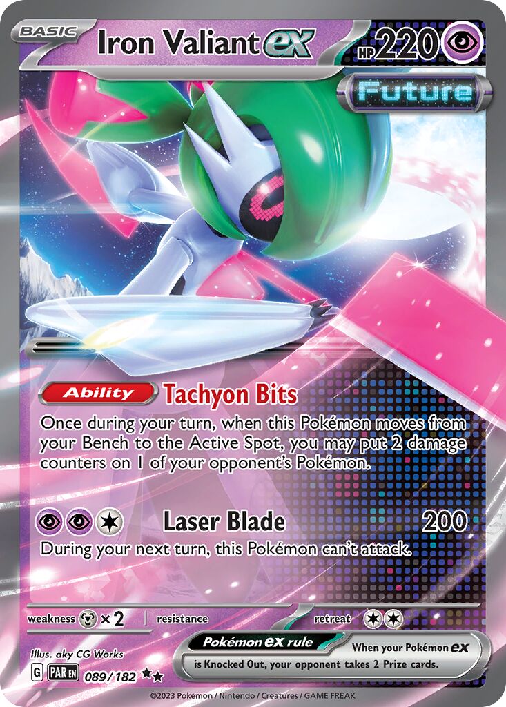 Iron Valiant ex 089/266 — Paradox Rift (English Pokémon TCG card)
