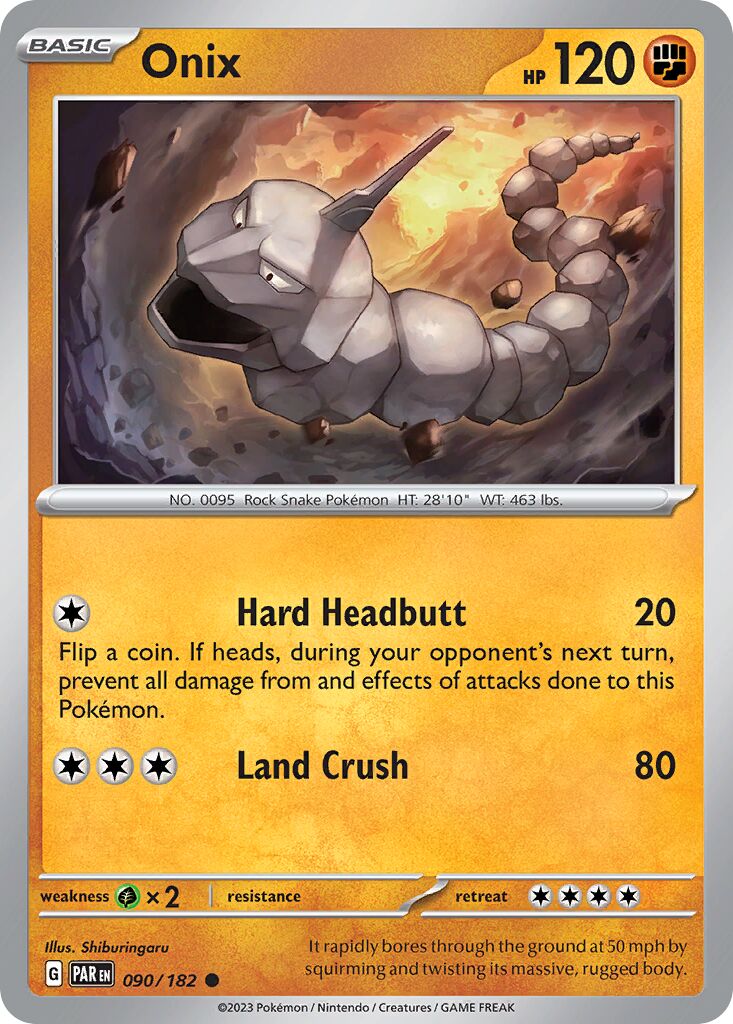 Onix 090/266 — Paradox Rift (English Pokémon TCG card)