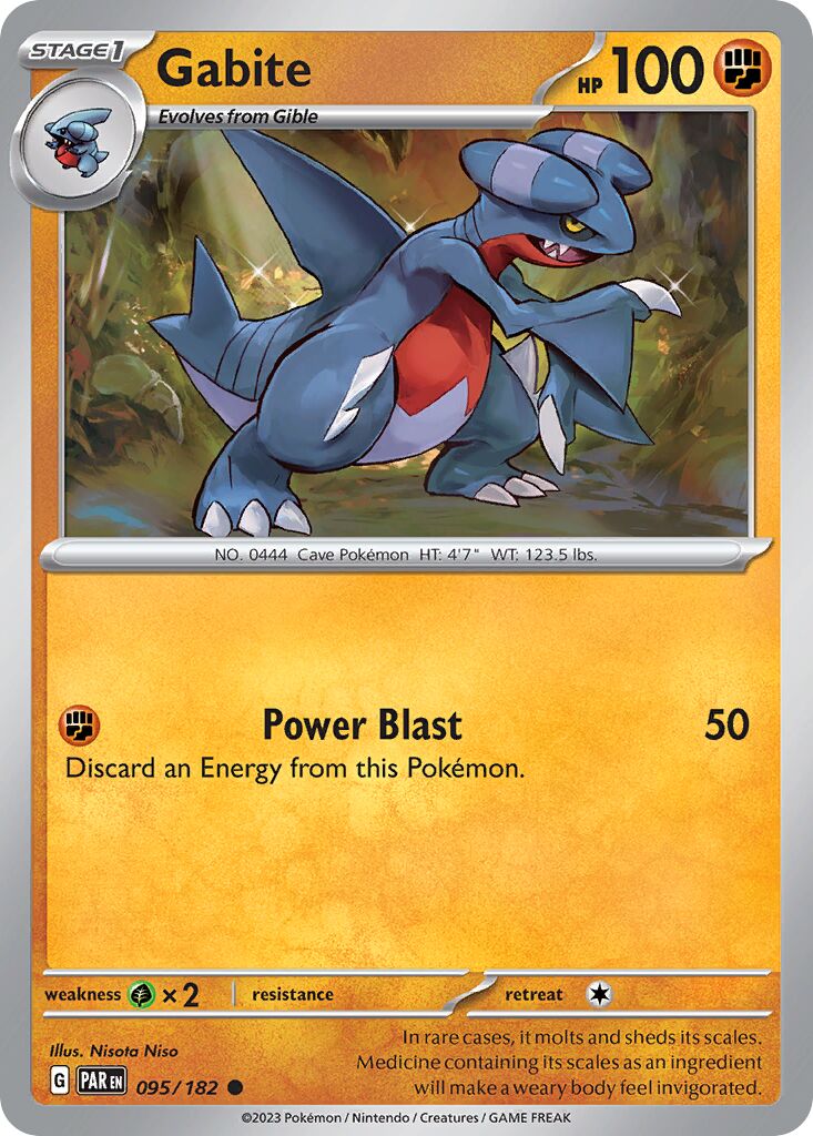 Gabite 095/266 — Paradox Rift (English Pokémon TCG card)