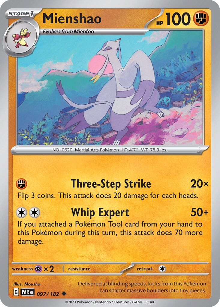 Mienshao 097/266 — Paradox Rift (English Pokémon TCG card)