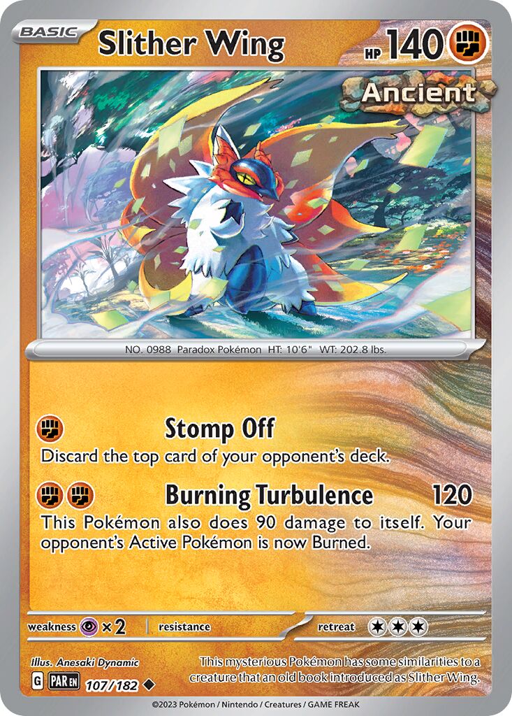 Slither Wing 107/266 — Paradox Rift (English Pokémon TCG card)