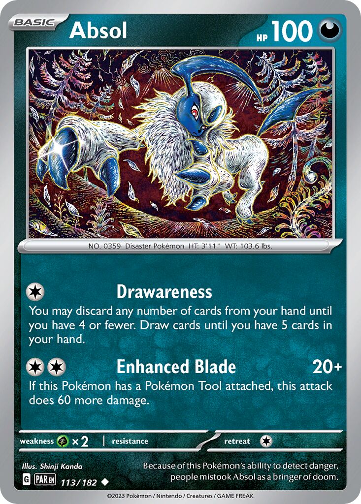 Absol 113/266 — Paradox Rift (English Pokémon TCG card)