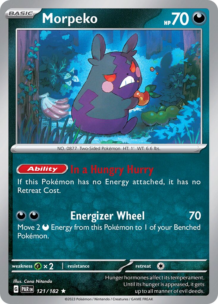 Morpeko 121/266 — Paradox Rift (English Pokémon TCG card)