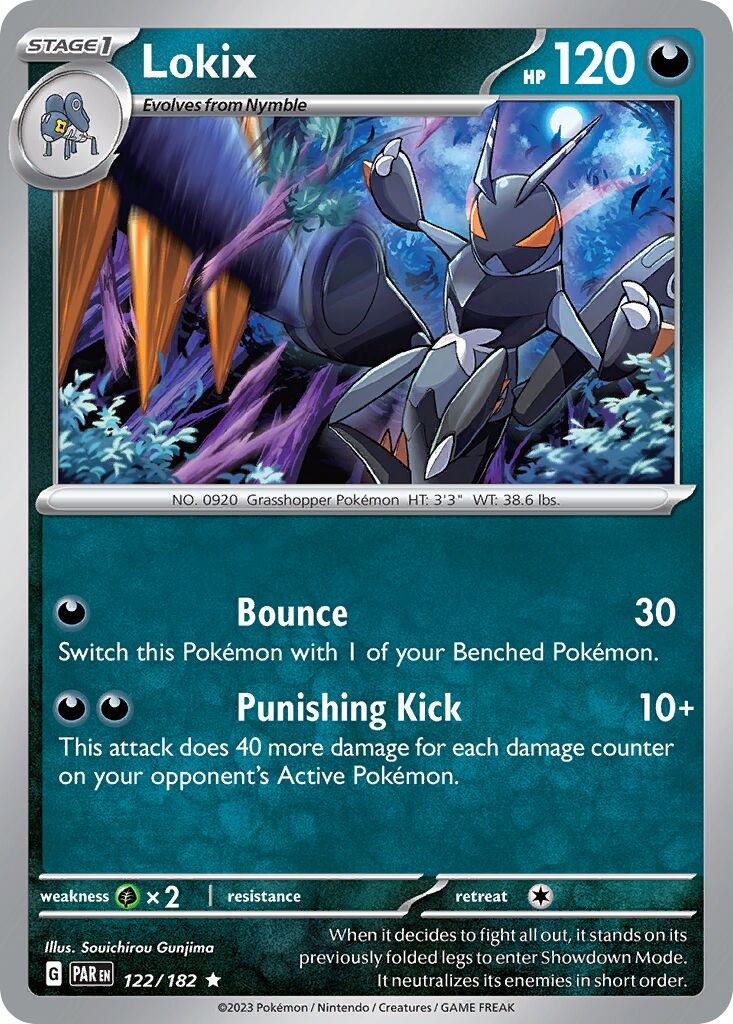 Lokix 122/266 — Paradox Rift (English Pokémon TCG card)