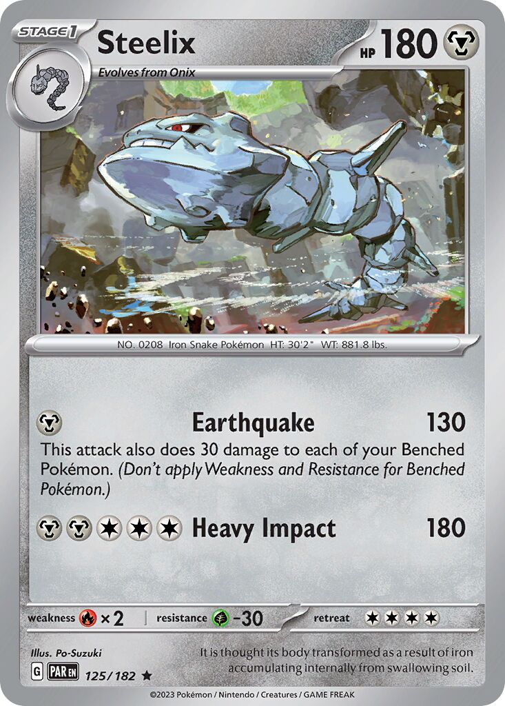 Steelix 125/266 — Paradox Rift (English Pokémon TCG card)