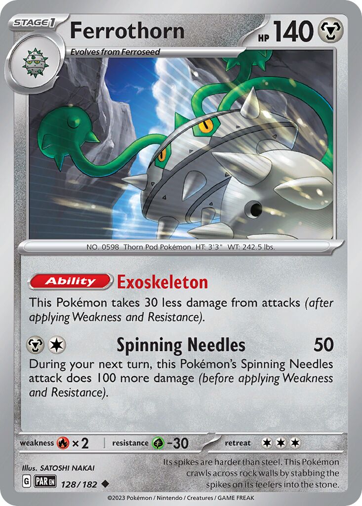 Ferrothorn 128/266 — Paradox Rift (English Pokémon TCG card)