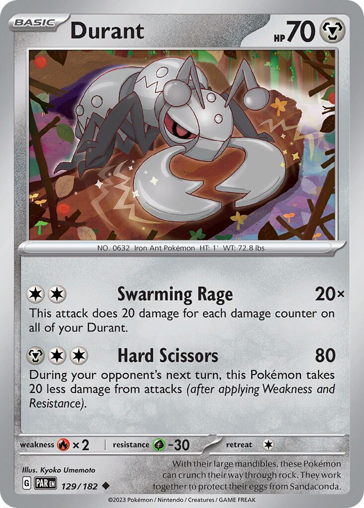 Durant 129/266 — Paradox Rift (English Pokémon TCG card)