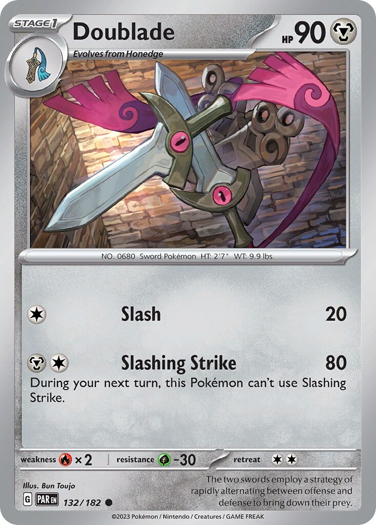 Doublade 132/266 — Paradox Rift (English Pokémon TCG card)