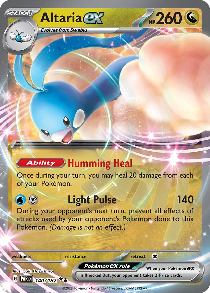 Altaria ex 140/266 — Paradox Rift (English Pokémon TCG card)
