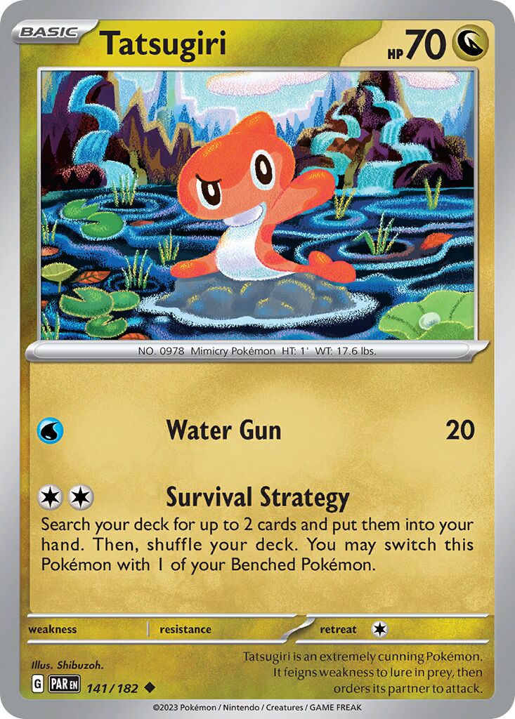 Tatsugiri 141/266 — Paradox Rift (English Pokémon TCG card)
