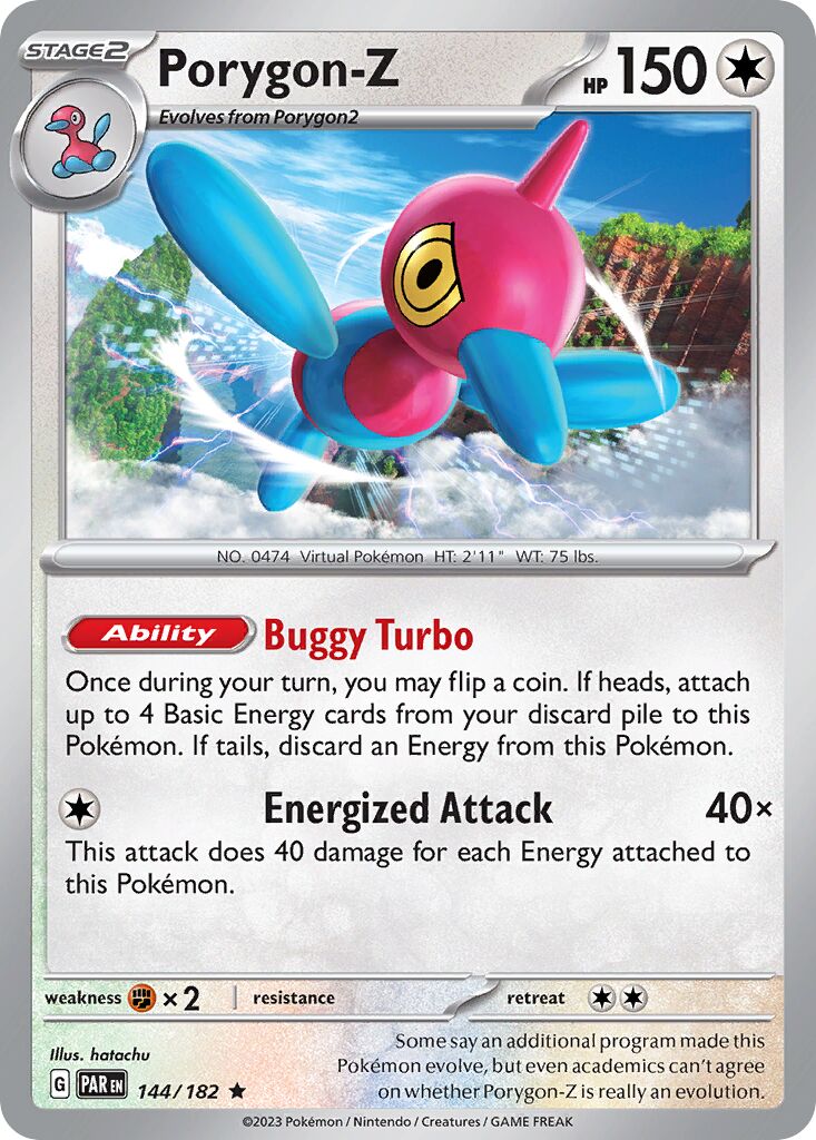 Porygon-Z 144/266 — Paradox Rift (English Pokémon TCG card)