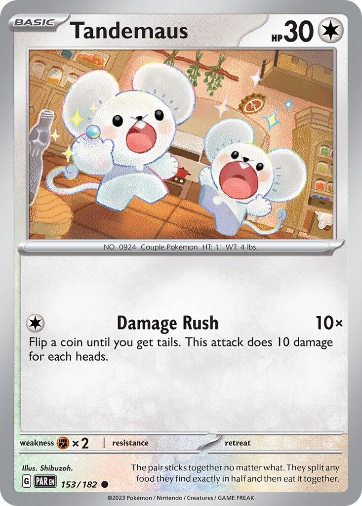 Tandemaus 153/266 — Paradox Rift (English Pokémon TCG card)