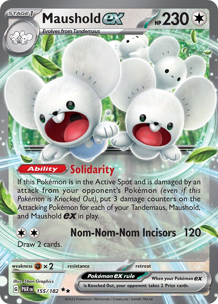 Maushold ex 155/266 — Paradox Rift (English Pokémon TCG card)