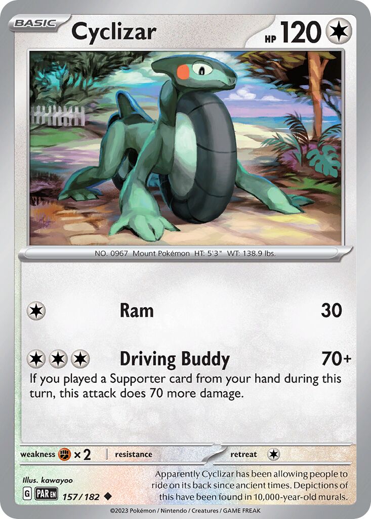 Cyclizar 157/266 — Paradox Rift (English Pokémon TCG card)