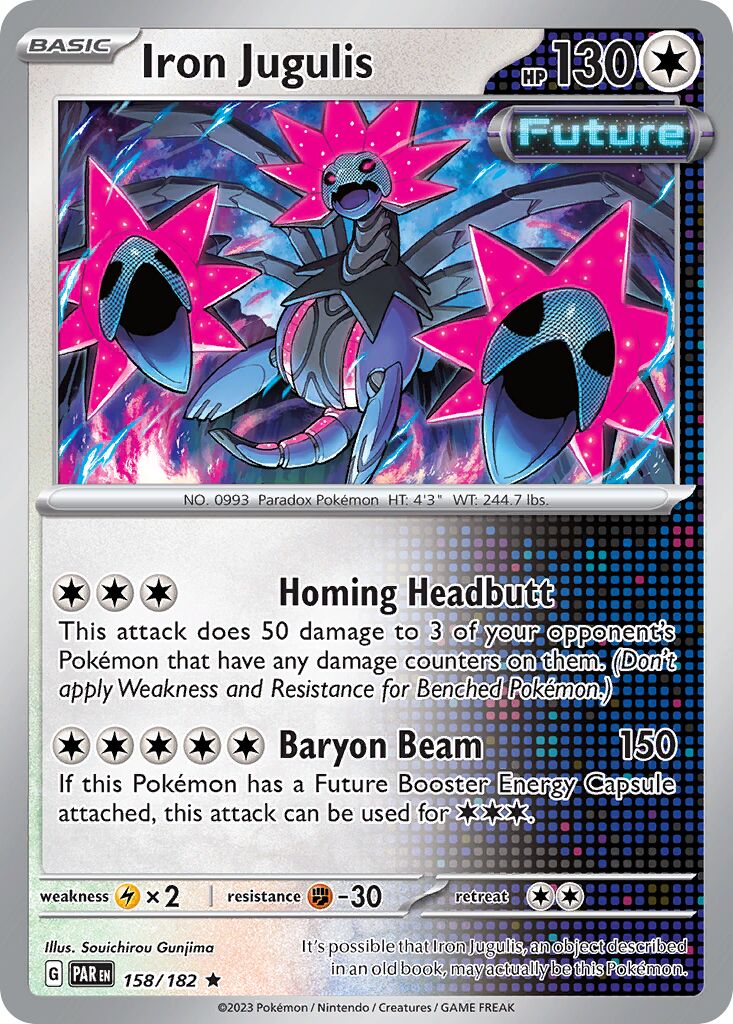 Iron Jugulis 158/266 — Paradox Rift (English Pokémon TCG card)