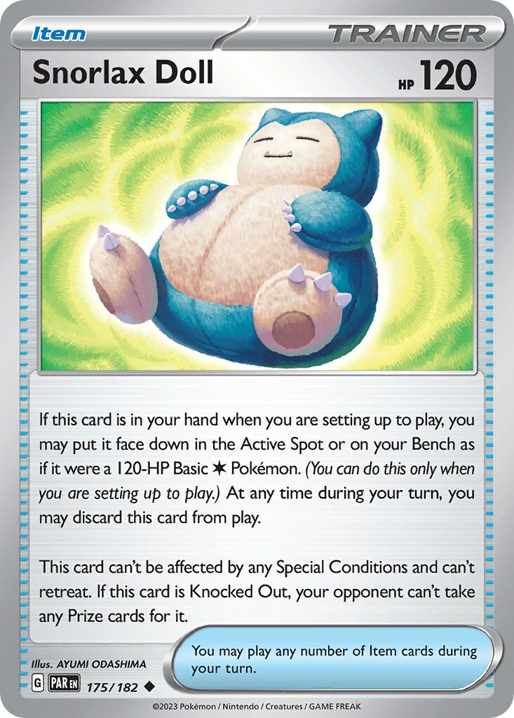 Snorlax Doll 175/266 — Paradox Rift (English Pokémon TCG card)