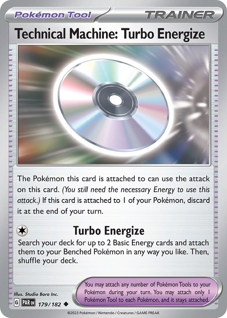 Technical Machine: Turbo Energize 179/266 — Paradox Rift (English Pokémon TCG card)