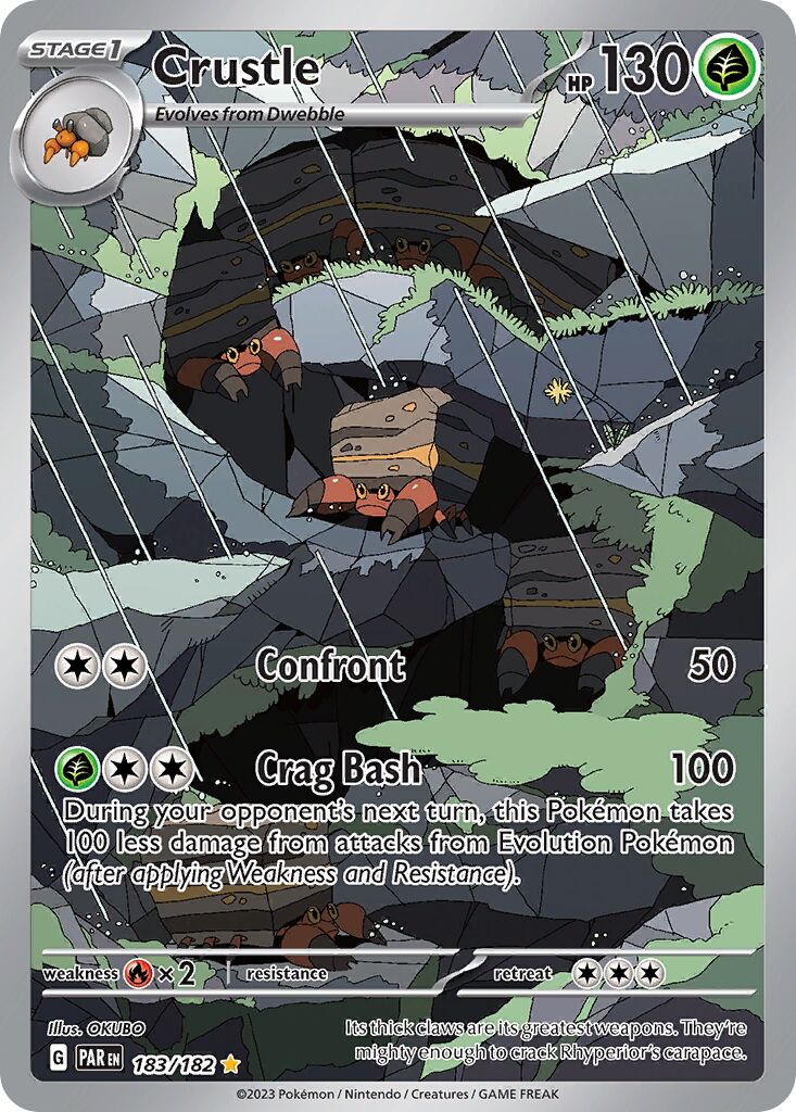 Crustle 183/266 — Paradox Rift (English Pokémon TCG card)