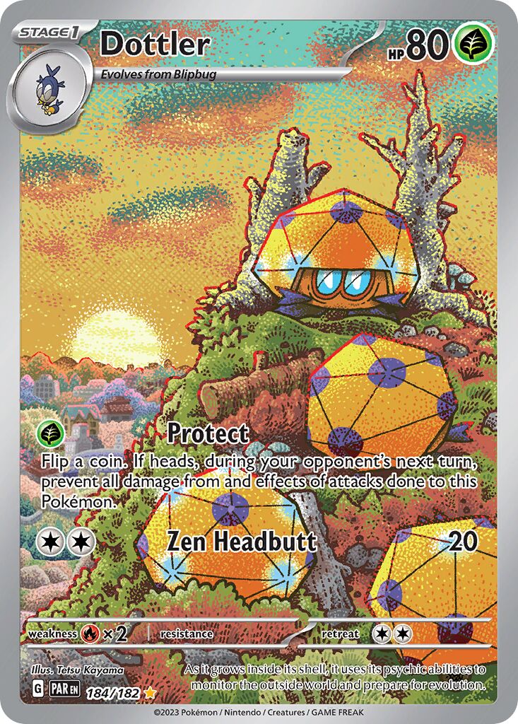 Dottler 184/266 — Paradox Rift (English Pokémon TCG card)