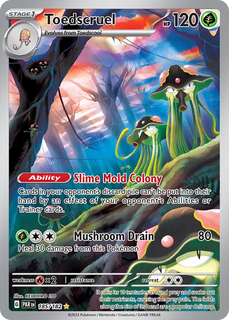 Toedscruel 185/266 — Paradox Rift (English Pokémon TCG card)