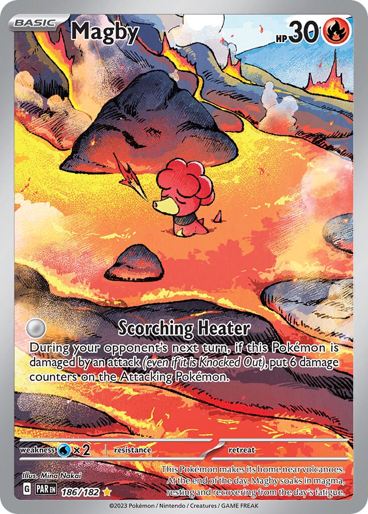 Magby 186/266 — Paradox Rift (English Pokémon TCG card)