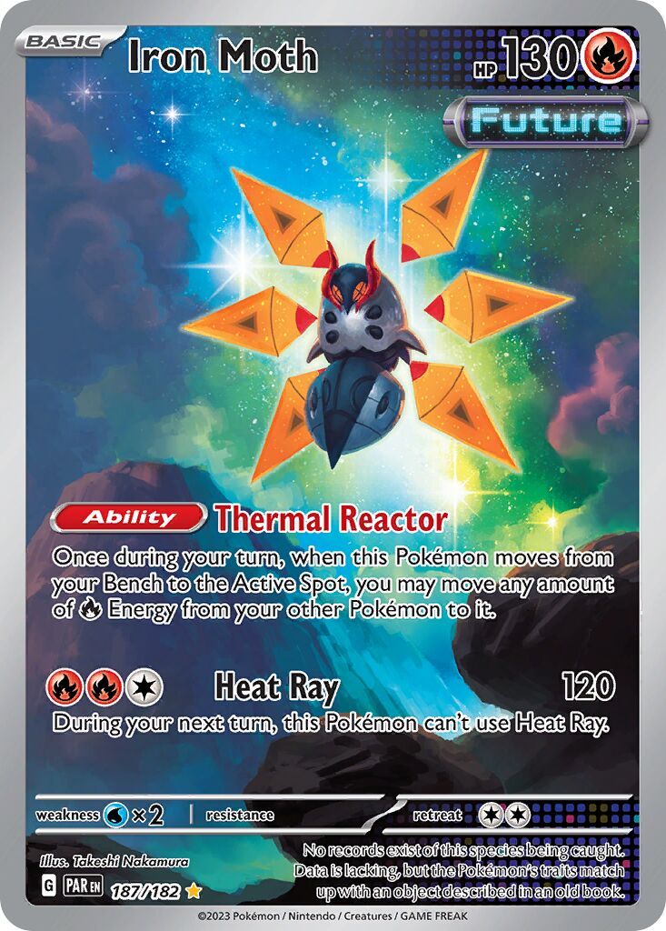 Iron Moth 187/266 — Paradox Rift (English Pokémon TCG card)