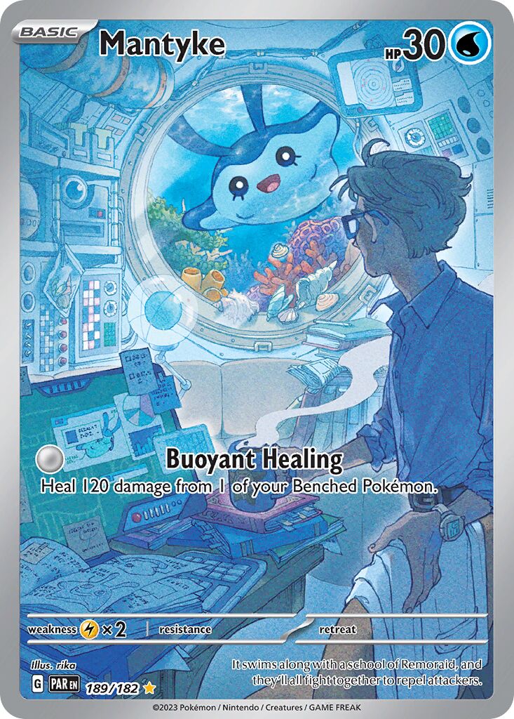 Mantyke 189/266 — Paradox Rift (English Pokémon TCG card)