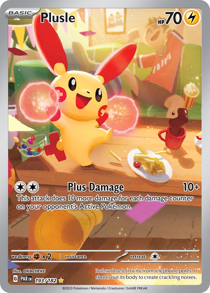 Plusle 193/266 — Paradox Rift (English Pokémon TCG card)