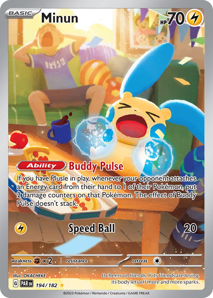 Minun 194/266 — Paradox Rift (English Pokémon TCG card)