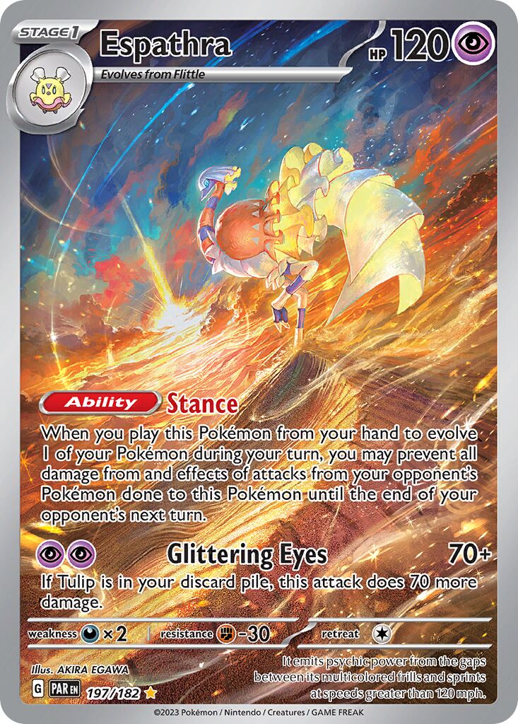 Espathra 197/266 — Paradox Rift (English Pokémon TCG card)