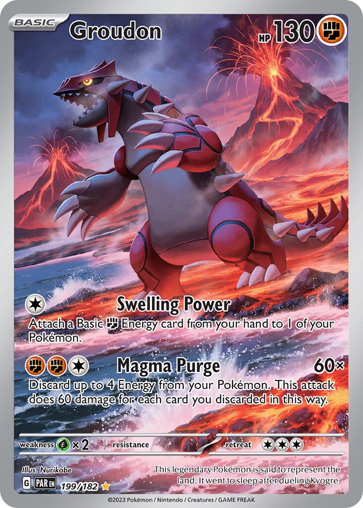 Groudon 199/266 — Paradox Rift (English Pokémon TCG card)