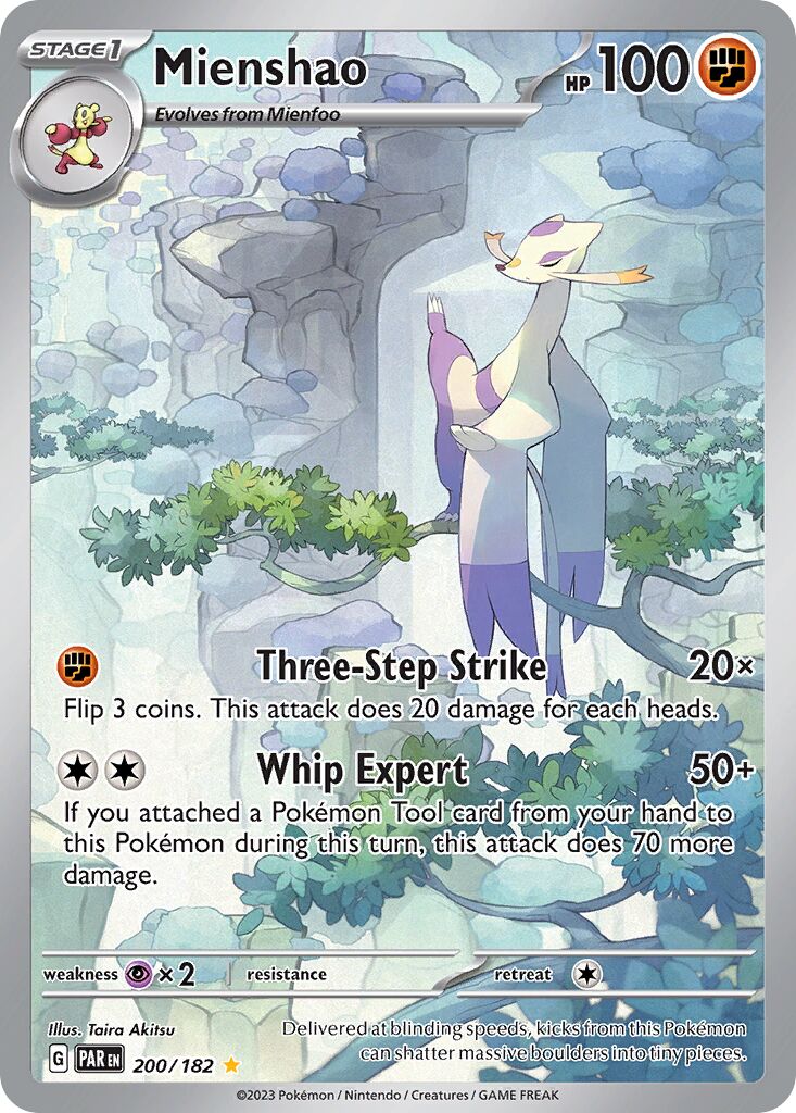 Mienshao 200/266 — Paradox Rift (English Pokémon TCG card)